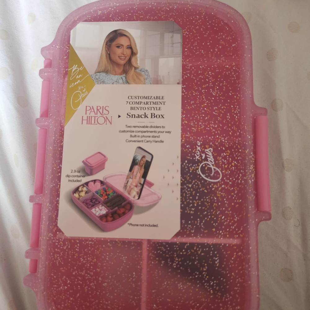 Paris Hilton Pink Glitter Snack Box
